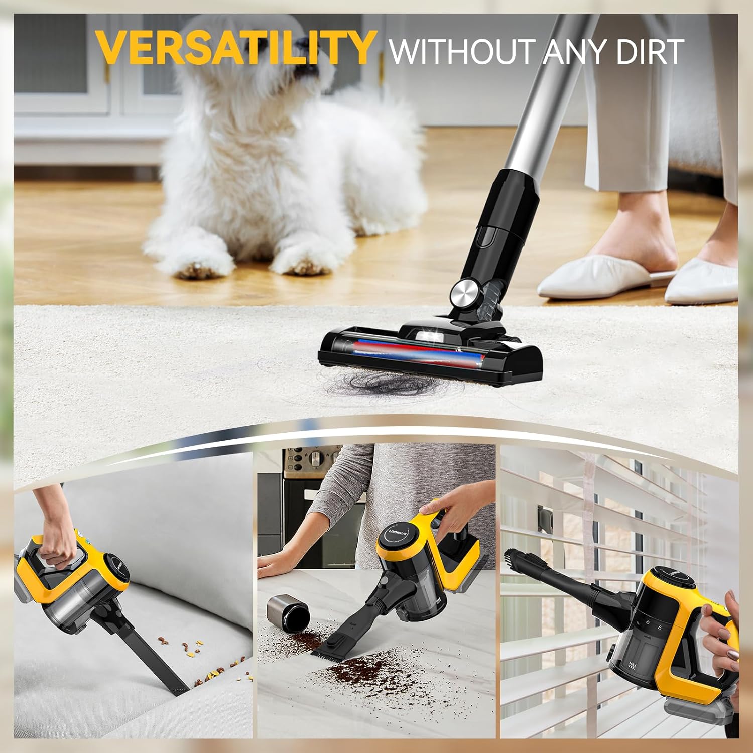 Tire Inflator Air Compressor Vacuum Cleaner