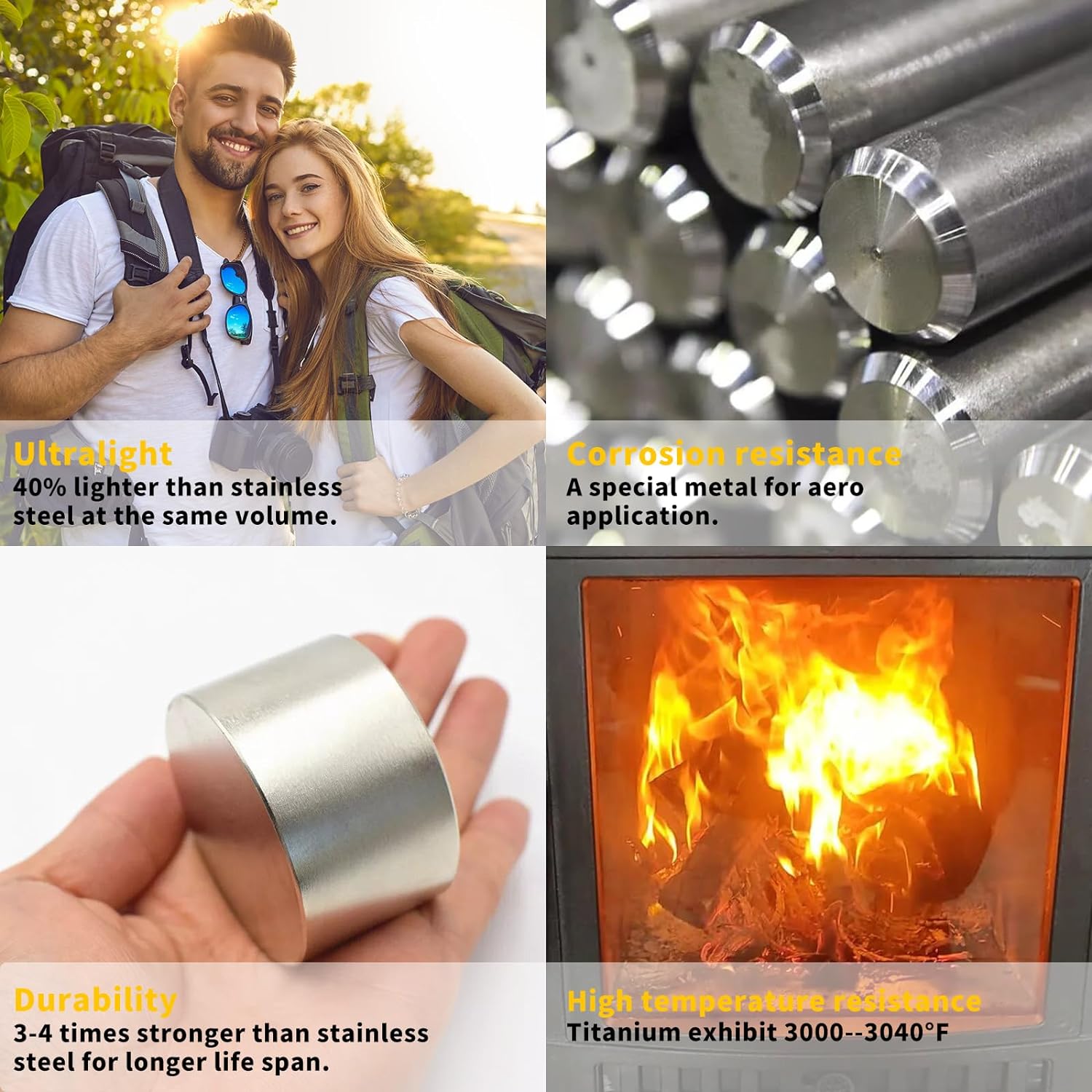 Camping Wood Stove,Hot Tents folding furnace bbq Wood Stove Stainless Steel With Folding Pipe Portable Wood Stove For Camping chimney Pipes for Tents Shelter Heating Outdoor Cooking