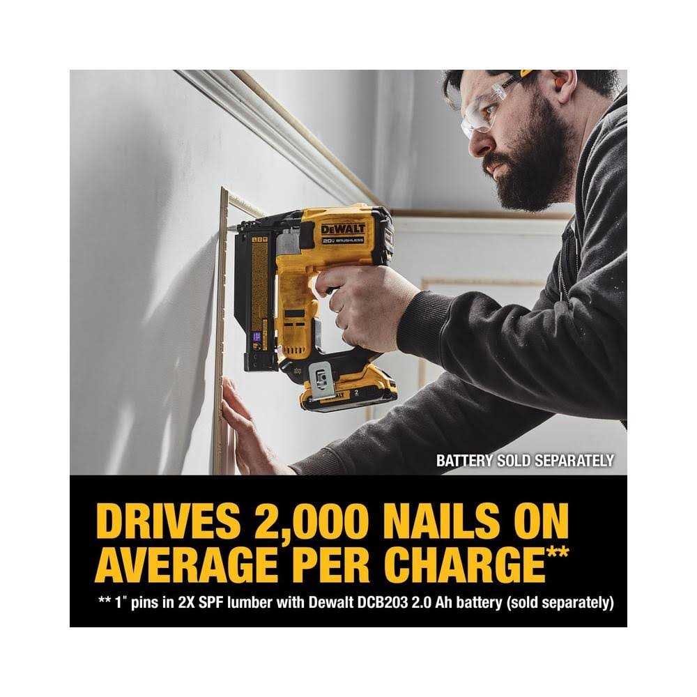 DEWALT ATOMIC 20V MAX 23-Gauge Brushless Cordless Pin Nailer DCN623B