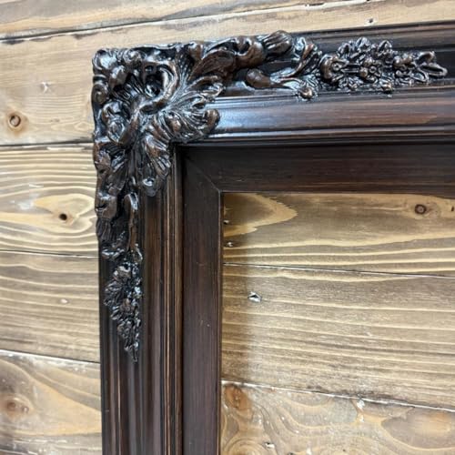 TV frame for Samsung The Frame TV, for 55 and 65 inch TVS. Dark Walnut Finish (not for use with other models) Handmade wood ornate TV Frame