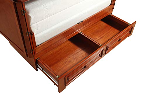 McCutchen Solid Wood Murphy Storage Bed (Queen, Cherry)