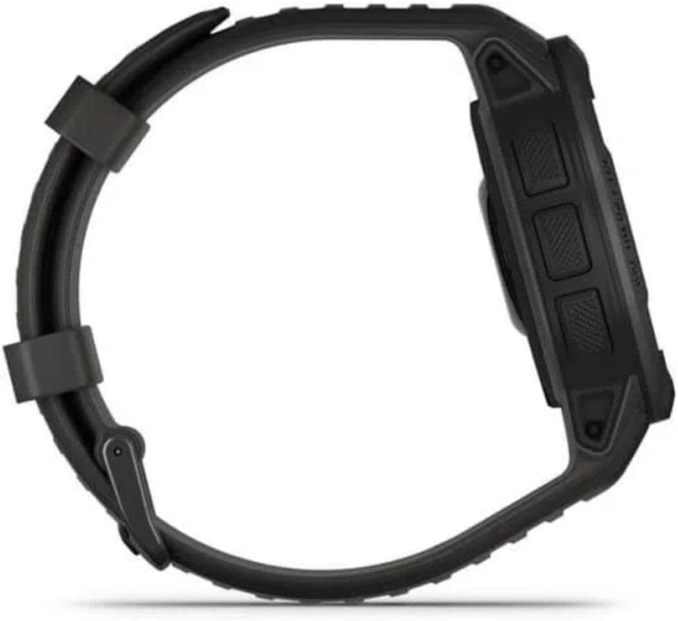 Garmin Instinct 2 Solar, GPS Outdoor Watch, Solar Charging Capabilities, Multi-GNSS Support, Tracbak Routing, Graphite