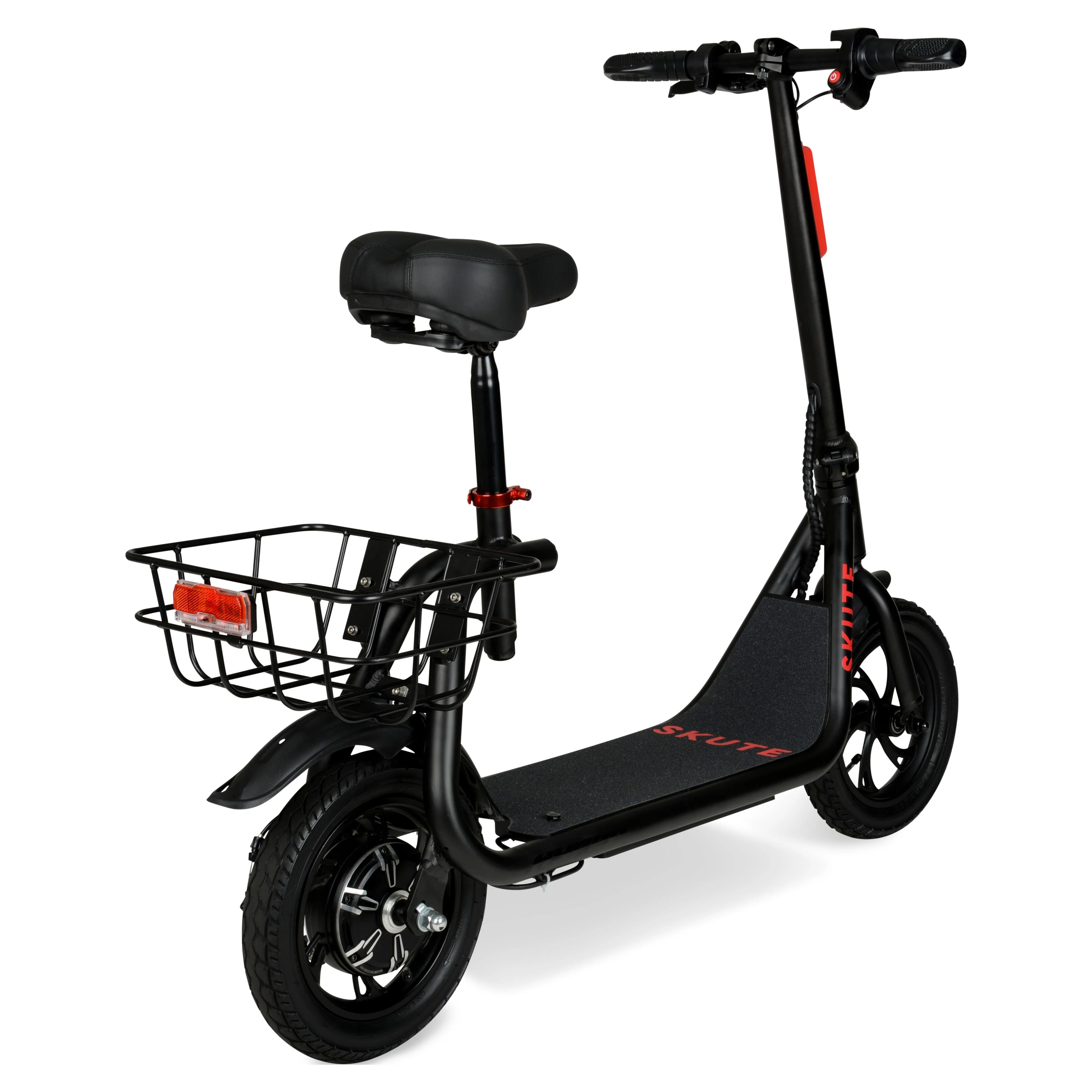 Hyper 36V Skute Commute 12" Seated Electric Scooter with Basket, 250W Motor, 13 Years+, Max Speed 15mph