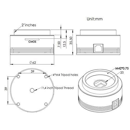 ZWO ASI224MC USB 3.0 Color Astronomy Camera