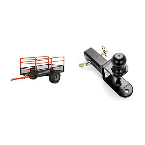 Agri-Fab Inc 45-0554, 1,250-Pound, ATV/UTV Swivel Steel Dump Cart, Orange/Black