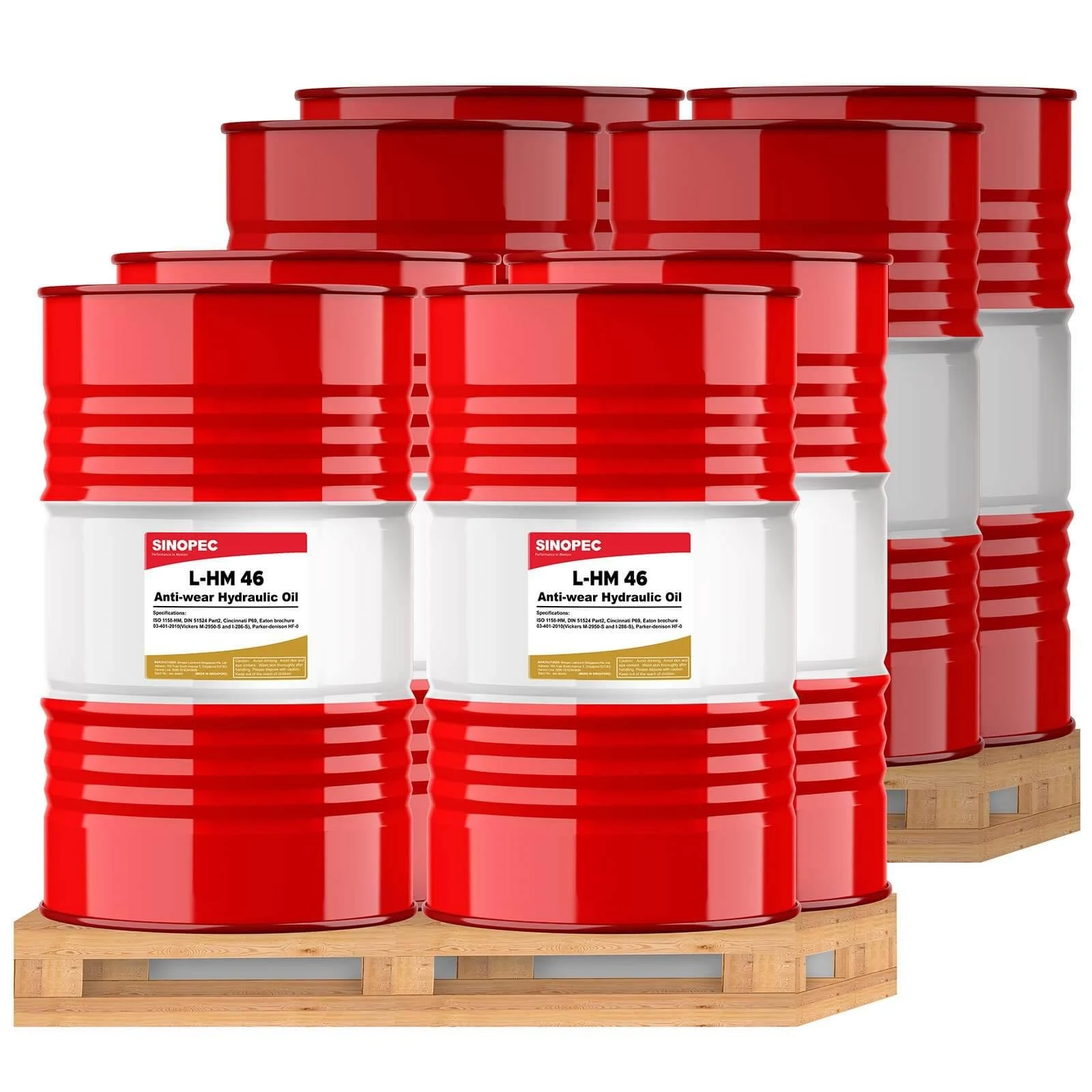 Sinopec AW 32 Hydraulic Oil Fluid (ISO VG 32, SAE 10W), 55 Gallon Drum
