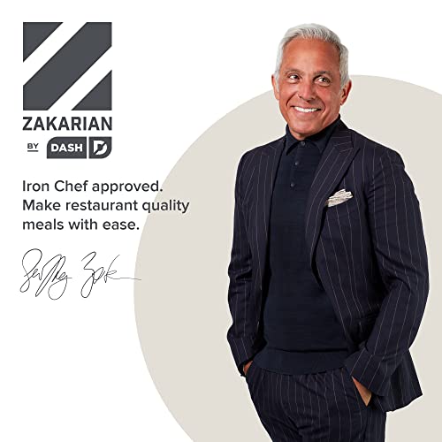 Dash Zakarian Nonstick Cast Iron Skillet with Pour Spouts for Searing, Baking, Grilling, Roasting and More