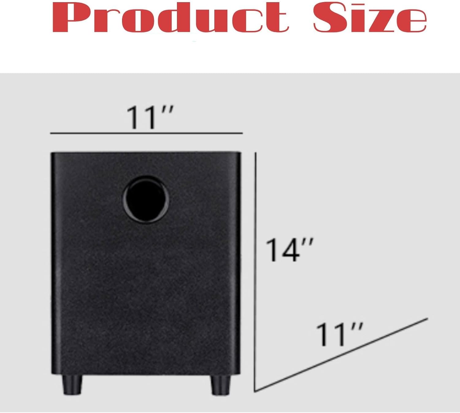 8 Inch Passive Subwoofer, 100W Power Heavy Bass Powerful Sound Synthetic Fiber Wood Material, Passive Speaker for Home Theater Party Plug and Play, Black