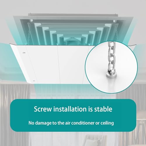 GARMEC 30/45/60CM Ceiling Central Air Conditioning Prevent Air from Blowing Directly to People,Angle Adjustable Easy Installation for Commercial Office Public Area Home