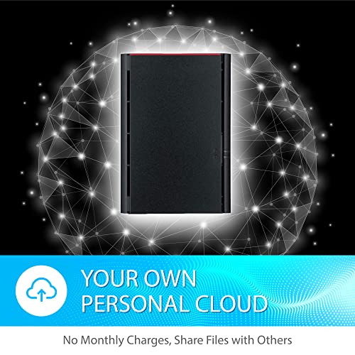 BUFFALO LinkStation 210 4TB 1-Bay NAS Network Attached Storage with HDD Hard Drives Included NAS Storage That Works as Home Cloud or Network Storage Device for Home