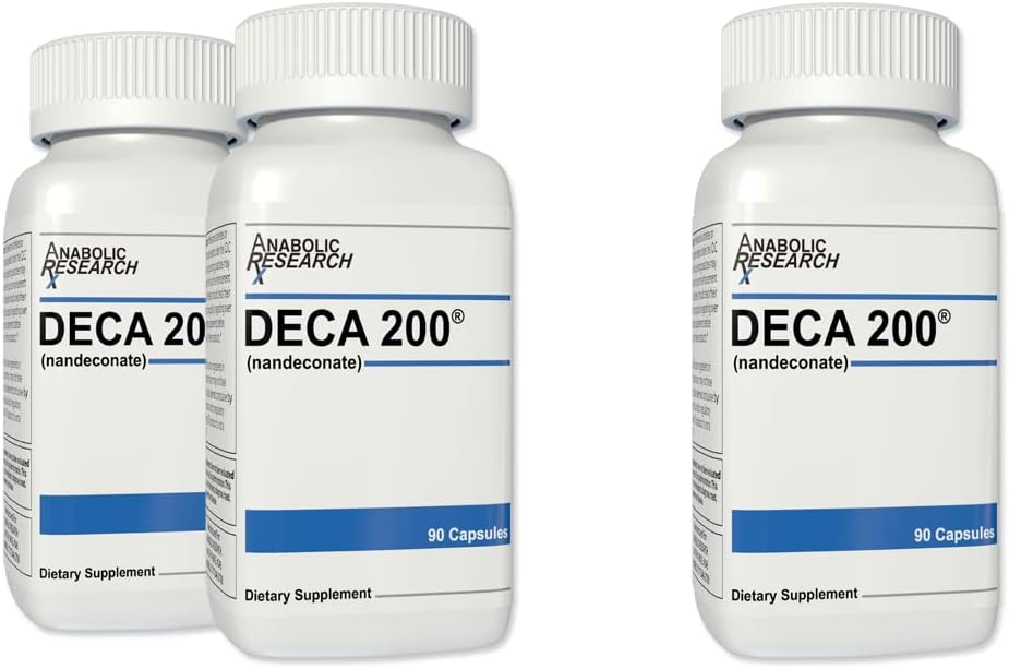 Deca 200 - Strength & Size, Muscle Recovery, Joint Protection - Capsules - 3 Month Supply - 3 Count