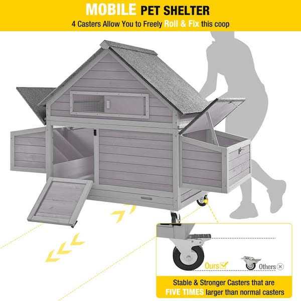 aivituvin Large Chicken Tractor for 2-3 Chickens AIR67 - Pet Supplies online store