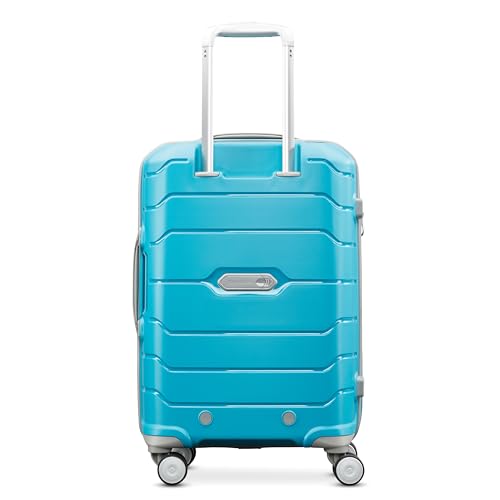 Samsonite Freeform 21-Inch Hardside Carry-On Luggage - Hardshell Carry-On Suitcase - TSA, Airline-Approved - Expandable Hard Shell, Smooth Rolling Spinner Wheels for Lightweight Travel - Navy