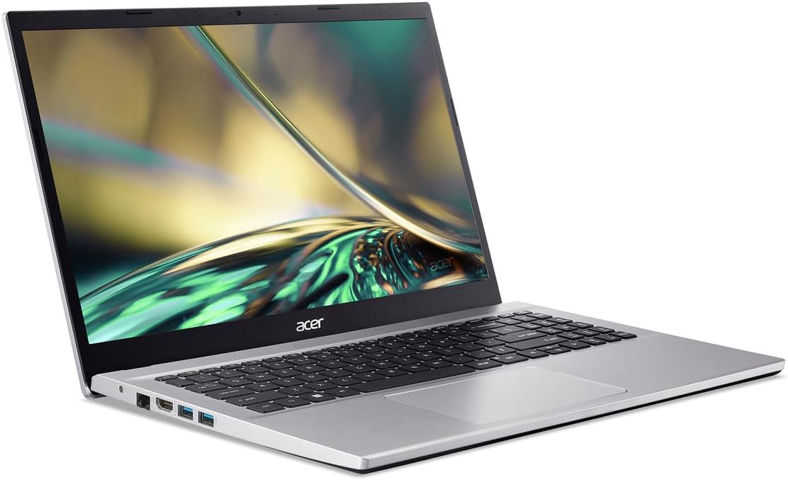 acer Aspire 3 Slim Laptop | 15.6" Full HD Display | Core i5 1235U Processor | Iris Xe Graphics | 8GB DDR4 | 256GB NVMe SSD | Windows 11 Home | A315 59 53ER | Silver