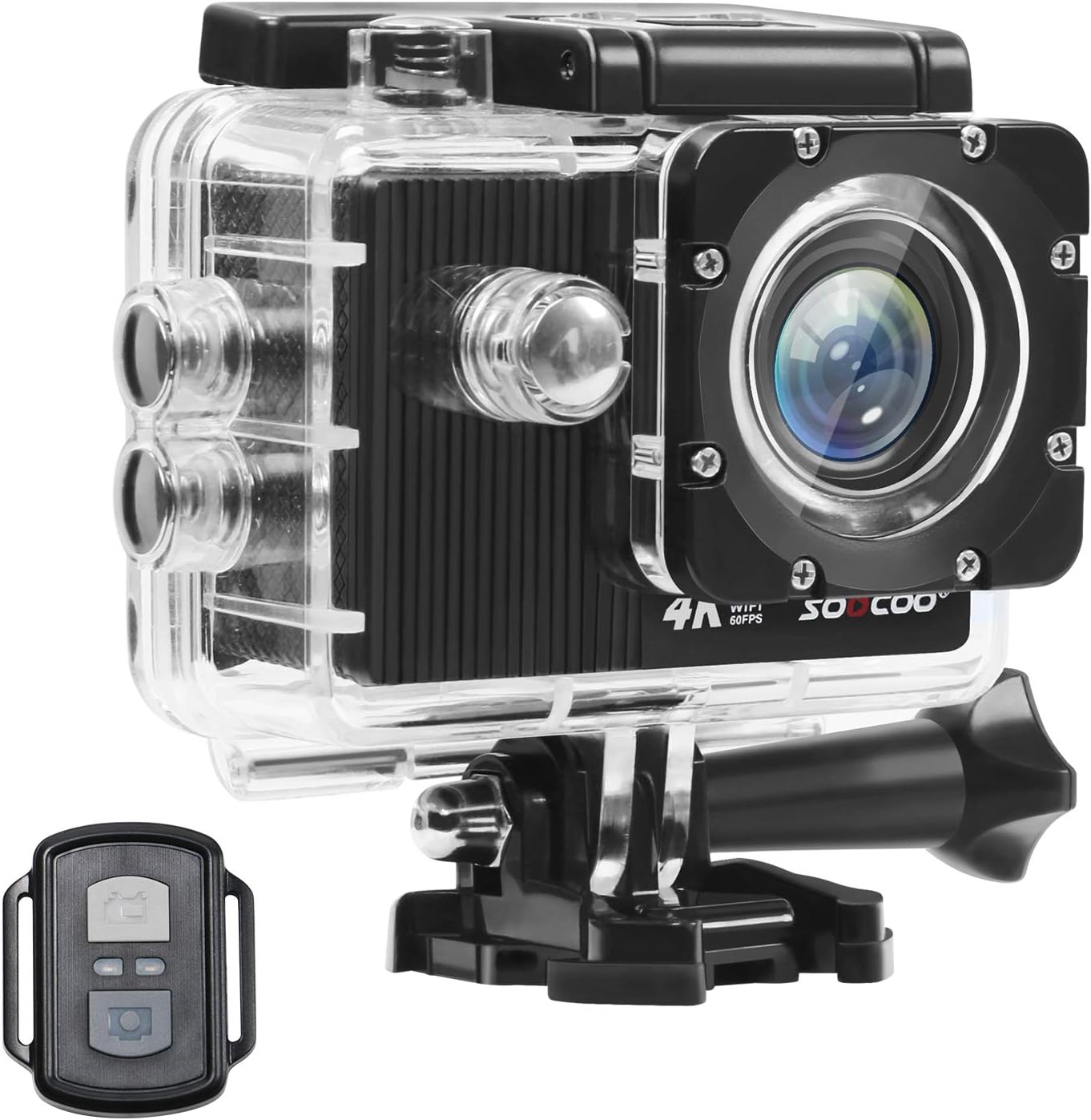 Modern-Depo Sports Action Camera 4K 60FPS 1080P Waterproof Ultra HD Remote Control Touchscreen 170�� Wide Angle Camcorder