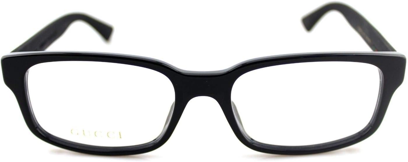 Gucci GG0012O Eyeglasses 54-18-145 Shiny Black 001 GG 0012O, Large