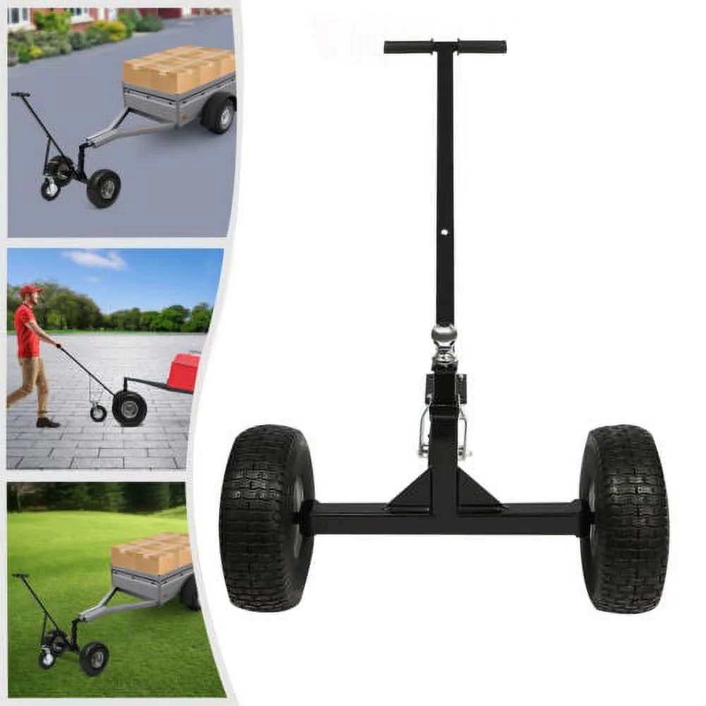 Adjustable Trailer Dolly Trailer Mover Dolly 800 lb Manual Dolly w/ 3 Casters US