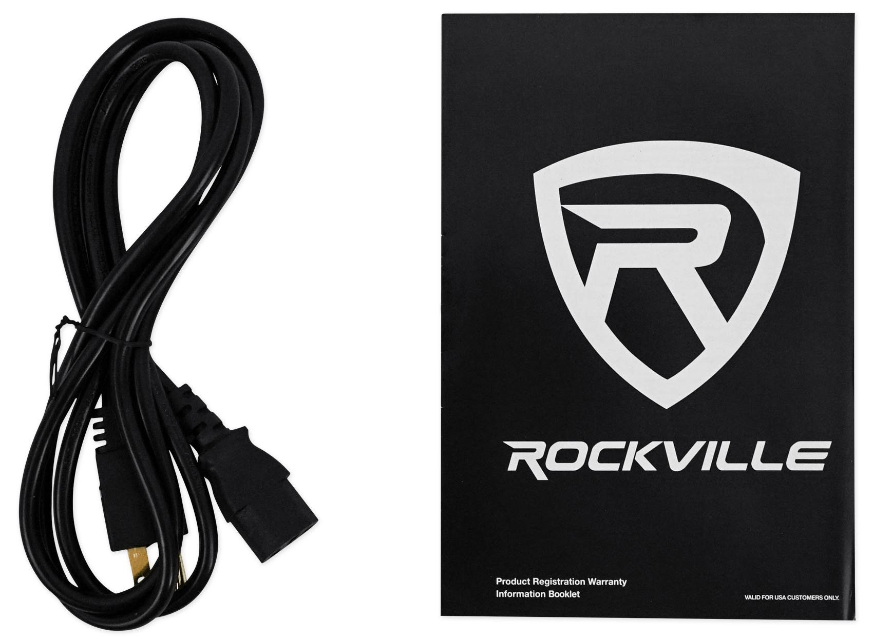 Rockville RBG15S 15x22 1600W Active Powered PA Pro/DJ DSP Subwoofer+Steel Casters