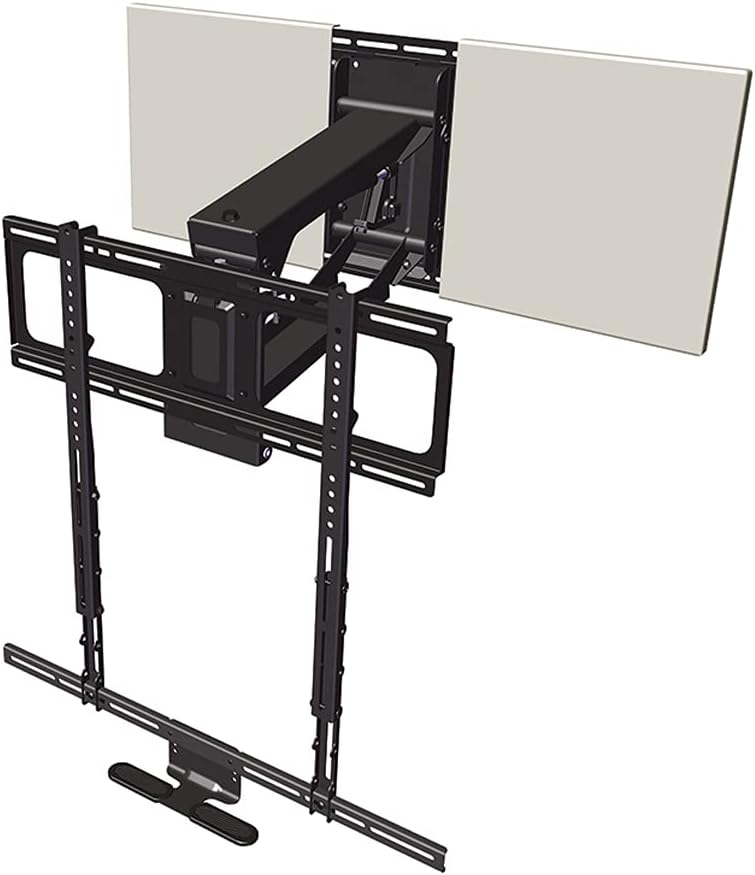 MantelMount MM700 Premier Fireplace TV Mount Pull Down Bracket for 50"-90" & 25-115 lb Televisions Above Mantel
