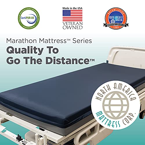 Marathon Mattress by NAMC Assure II 84" X 35" X 6" Hospital Bed Mattress