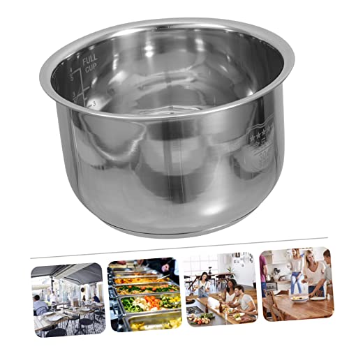 SWOOMEY Rice Cooker Liner Instant Rice Cooker Rice Container Stainless Steel Rice Cooker Nonstick Inner Pot Rice Inner Cooking Pot Electric Rice Inner Tank Electric Cooker Supply Rice Pot