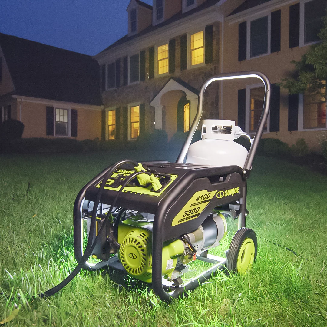 Power Joe 4100-Watt/3300-Watt Portable Propane Generator W/ Cover, 2.0-Ah Battery & Charger