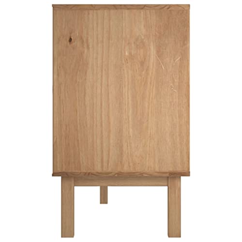 Sideboard, Buffets & Sideboards Coffee Bar Cabinet Liquor Cabinet Night Stand Suitable for Small Spaces Bedroom Bathroom Kitchens, OTTA 44.7"x16.9"x28.7" Solid Wood Pine