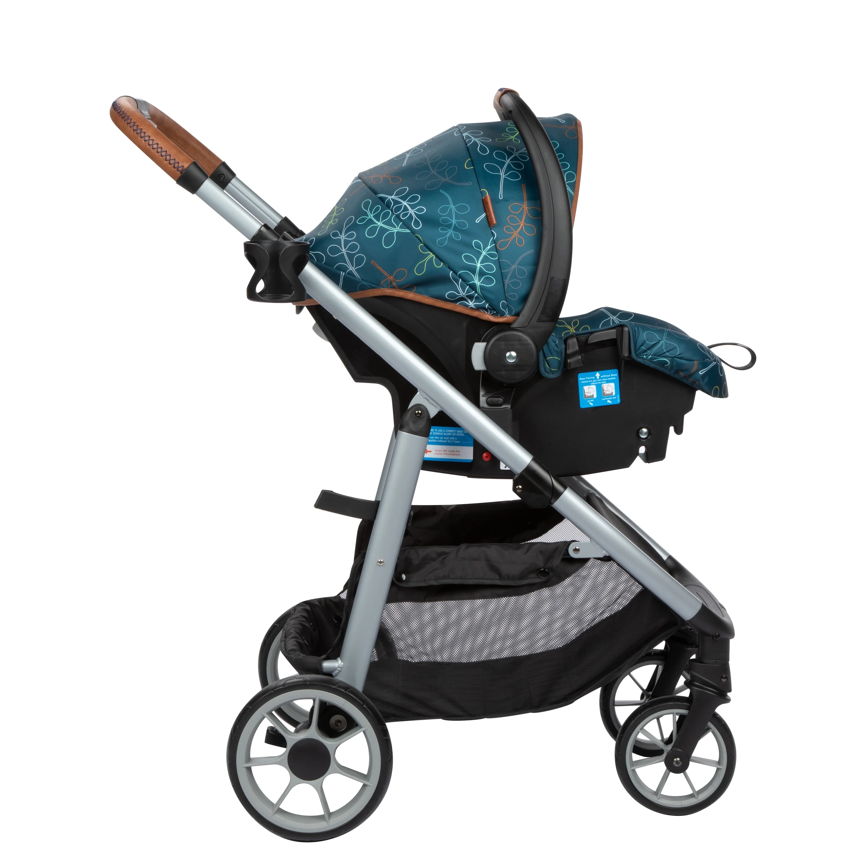 Monbebe Lynx 6 in 1 Modular Travel System Stroller and Infant Car Seat, Leaf