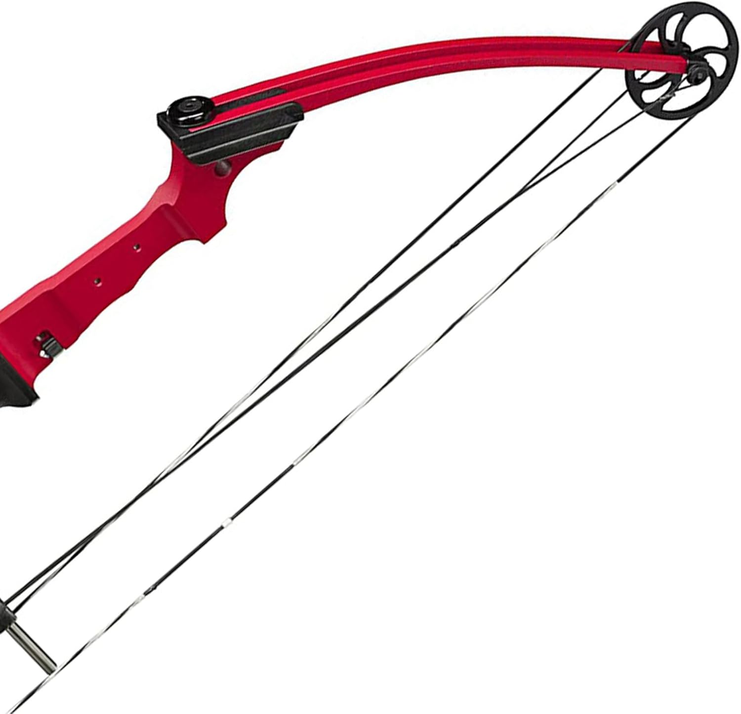Genesis Archery Compound Bow Archery Kit w/Adjustable Draw Length 15" to 30" & Adjustable Draw Weight 10 to 20 Pounds for Left-Handed, Red (4 Pack)