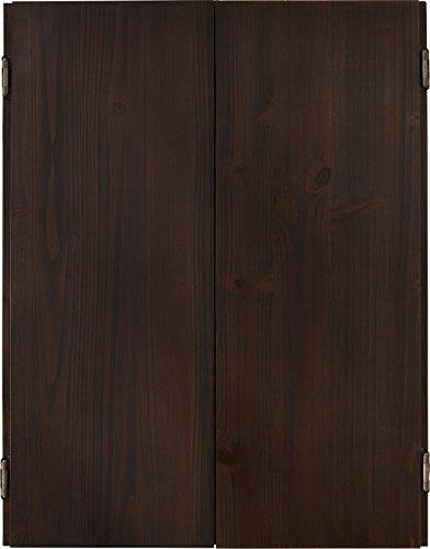 Viper Metropolitan Solid Wood Cabinet u0026 Sisal/Bristle Dartboard Ready-to-Play Bundle with Steel-Tip Darts, Integrated Storag