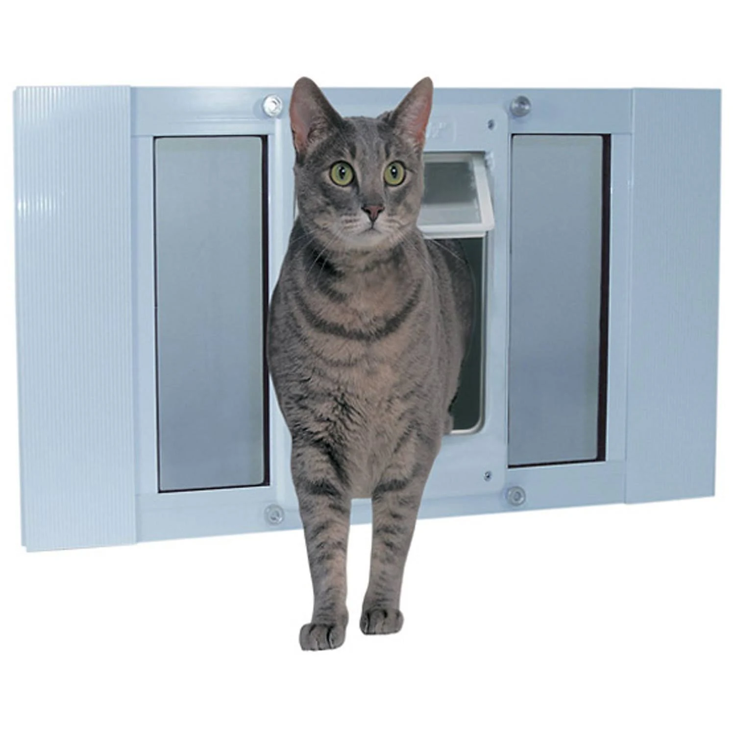 Ideal Pet Products Aluminum Sash Window Pet Door White