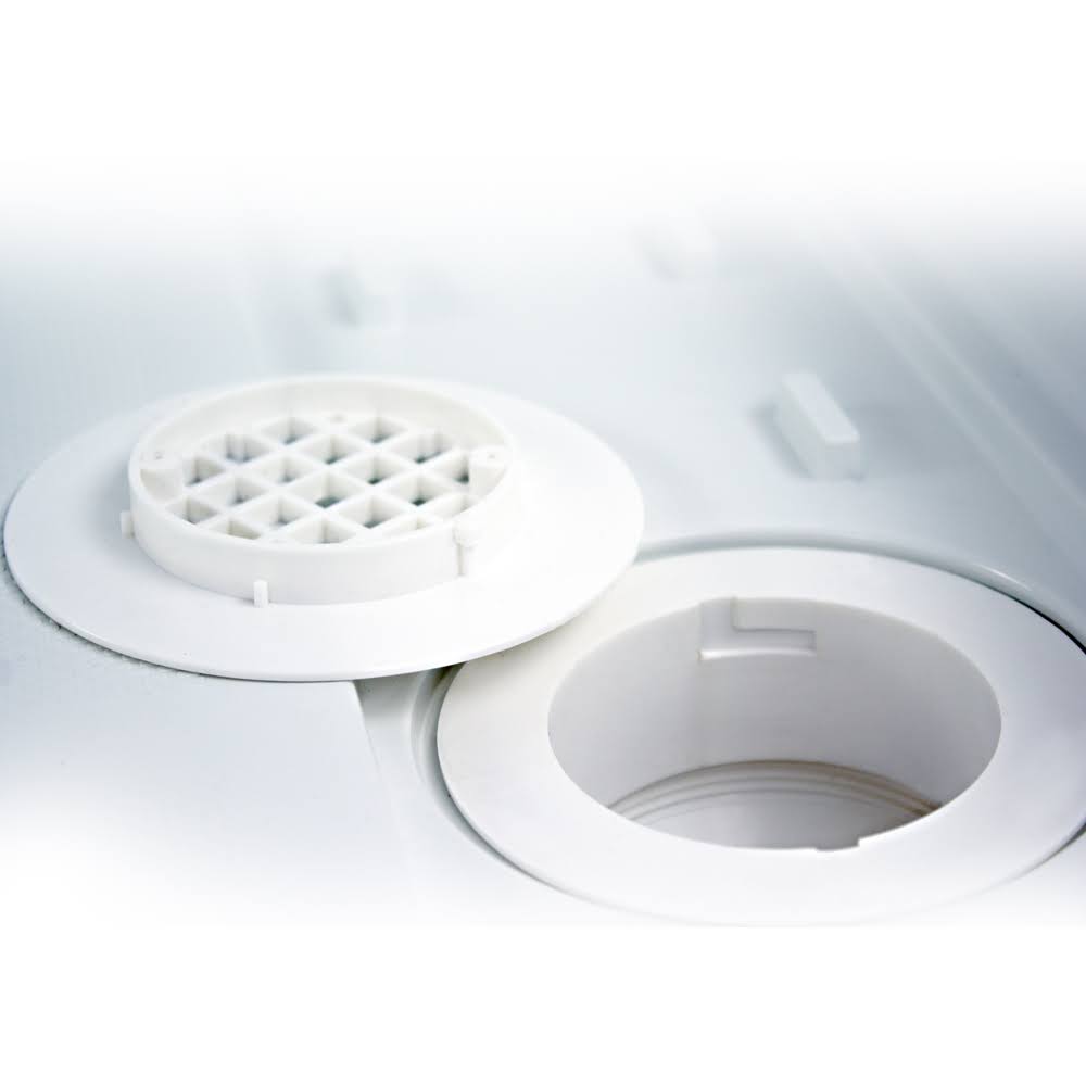 Transolid FL6036L-39 Linear 60-in x 36-in Rectangular Alcove Shower Base with Left Hand Drain, Grey