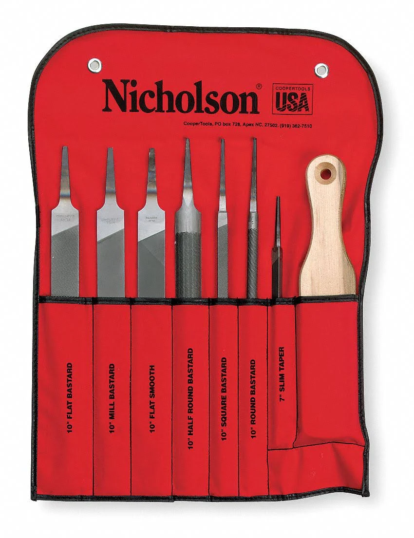 Nicholson 8 Piece Machinist File Set 22025NN