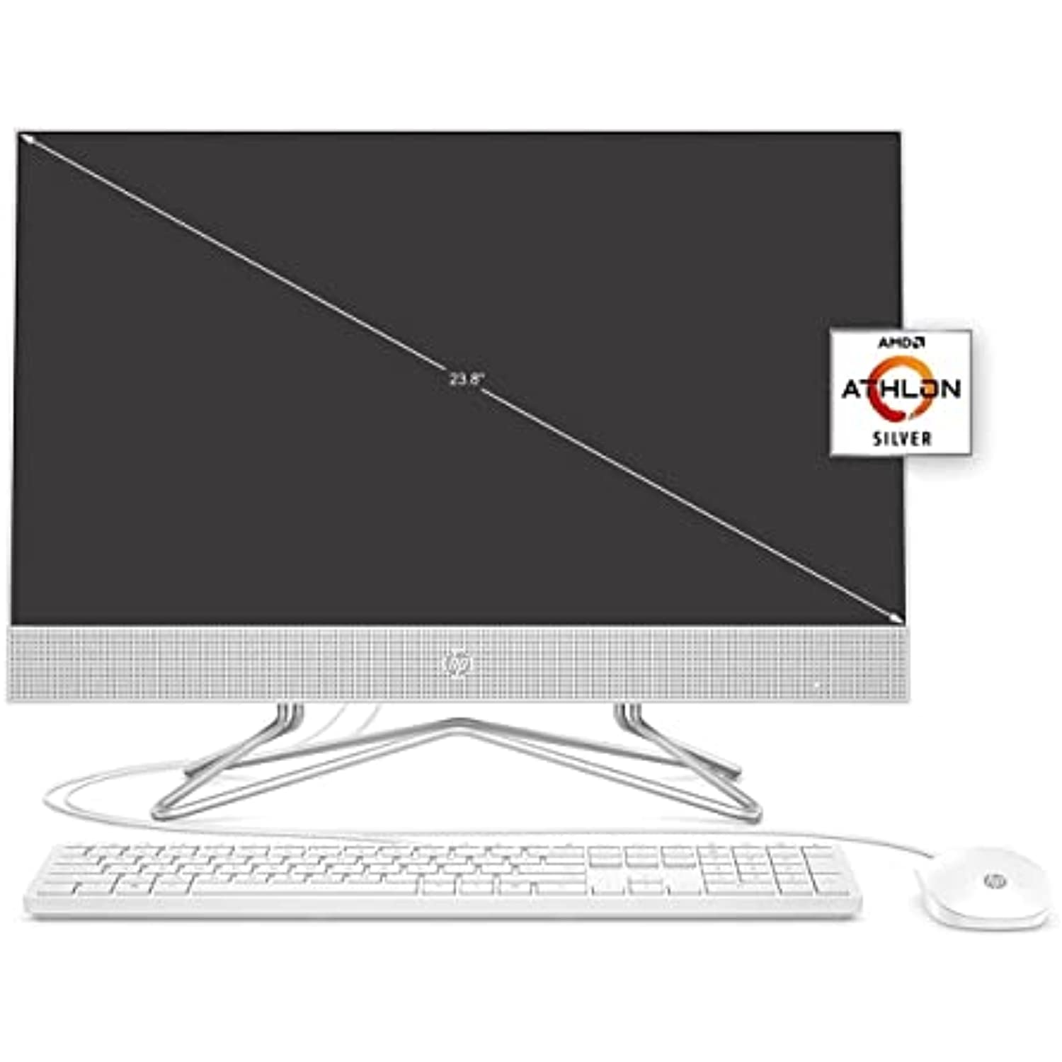 Restored HP 23.8" Full HD All-In-One Computer, AMD Athlon 3050U, 4GB RAM, 1TB HD, Windows 10 Home, 24-df0021 (Refurbished)