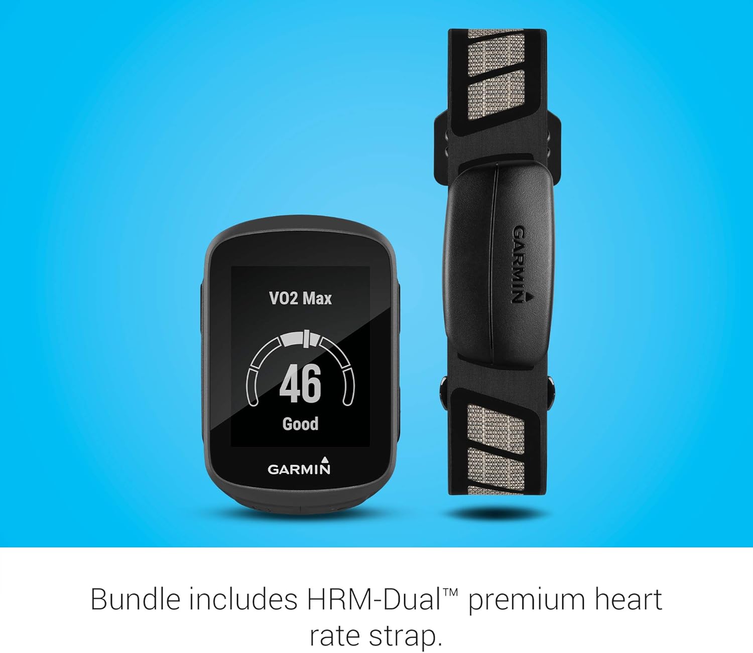 Garmin Edge® 130 Plus Bundle, GPS Cycling/Bike Computer with Sensors and HR Monitor, Download Structure Workouts, ClimbPro Pacing Guidance and More (010-02385-10)