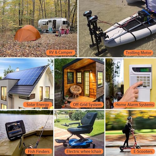 12V 100Ah LiFePO4 Lithium Battery, Deep Cycles Battery Rechargeable with Upgraded 100A BMS, Low Temp Protection 10-Year Lifespan for RV, Comping, Marine, Trolling Motor, Solar, Off-Grid Applications