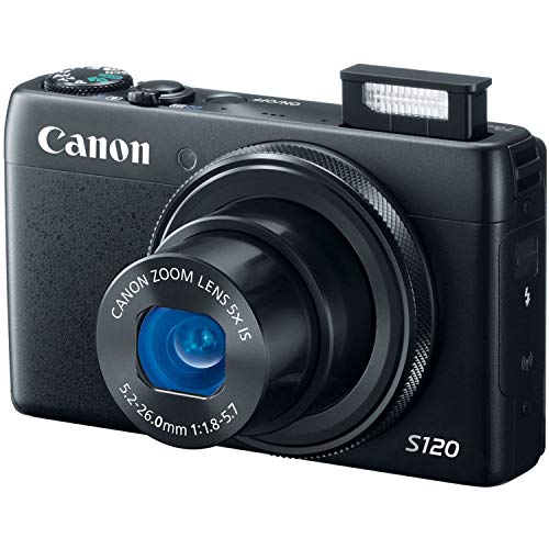 Canon PowerShot S120 Digital Camera w/ 12.1 MP 1/1.7 Inch Sensor & Wi-Fi Enabled Black