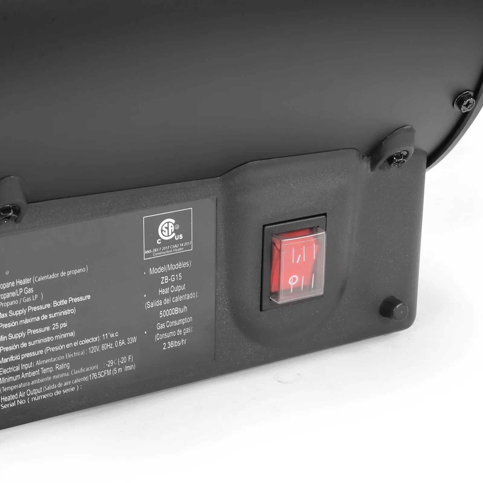XtremepowerUS Powerful 50000 BTU Propane Heater Forced Air Heater Heat Output Piezo Ignition New