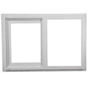 TAFCO Windows 35.5 in. x 35.5 in. Utility Left-Hand Single Slider Vinyl Window Dual Pane Insulated Glass, and Screen - Shop Hardware Tools Online Store