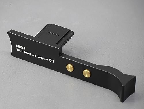 LIM'S Camera Thumb Support Grip 6061 Aluminum Handgrip for Leica Q3 [Black]