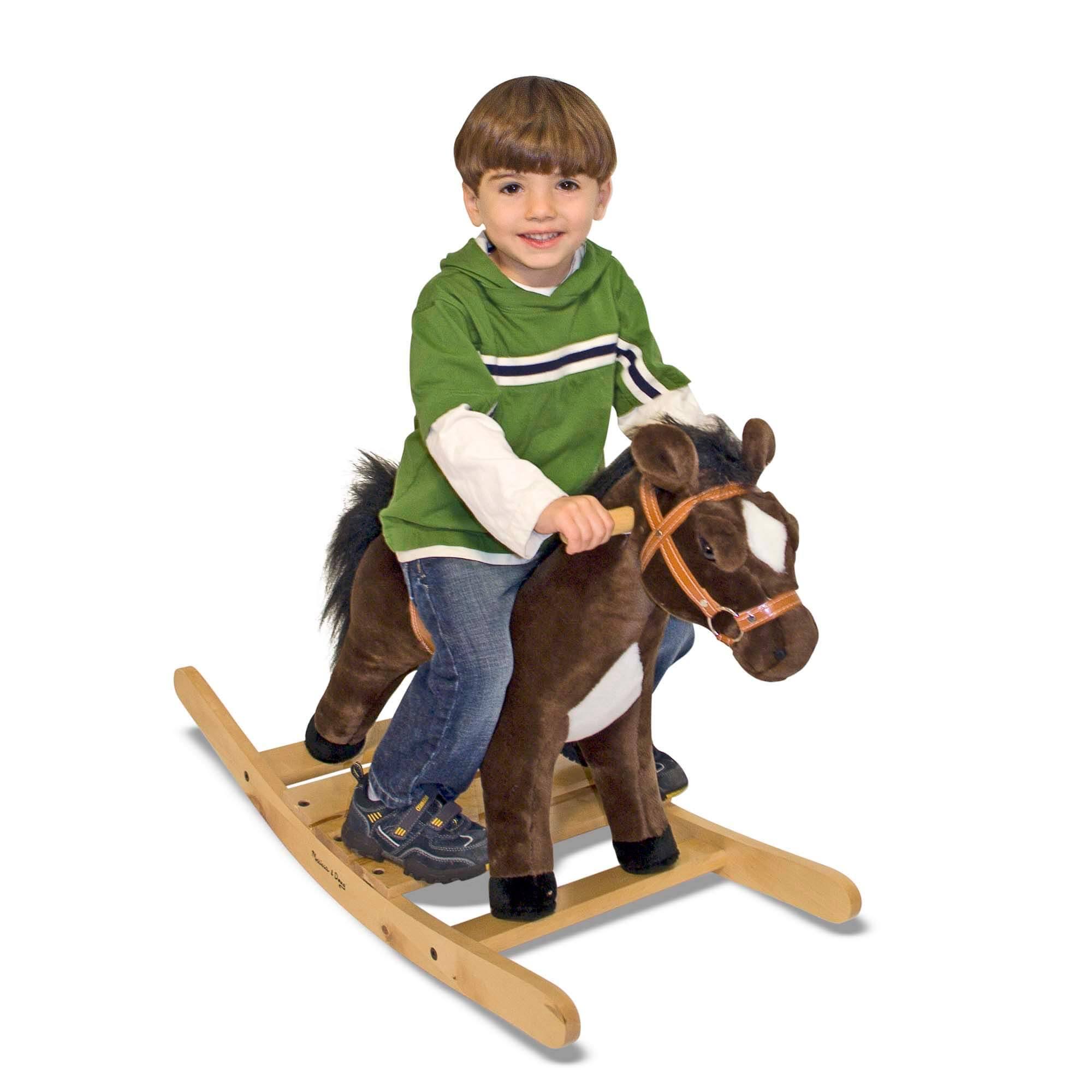 Melissa u0026 Doug Rock and Trot Plush Rocking Horse