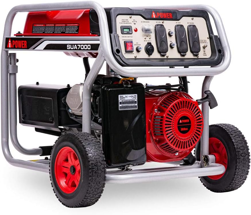 A-iPower SUA4500 4500 Watt Portable Generator Small Gas Powered for Jobsite, RV, and Home Backup Emergency