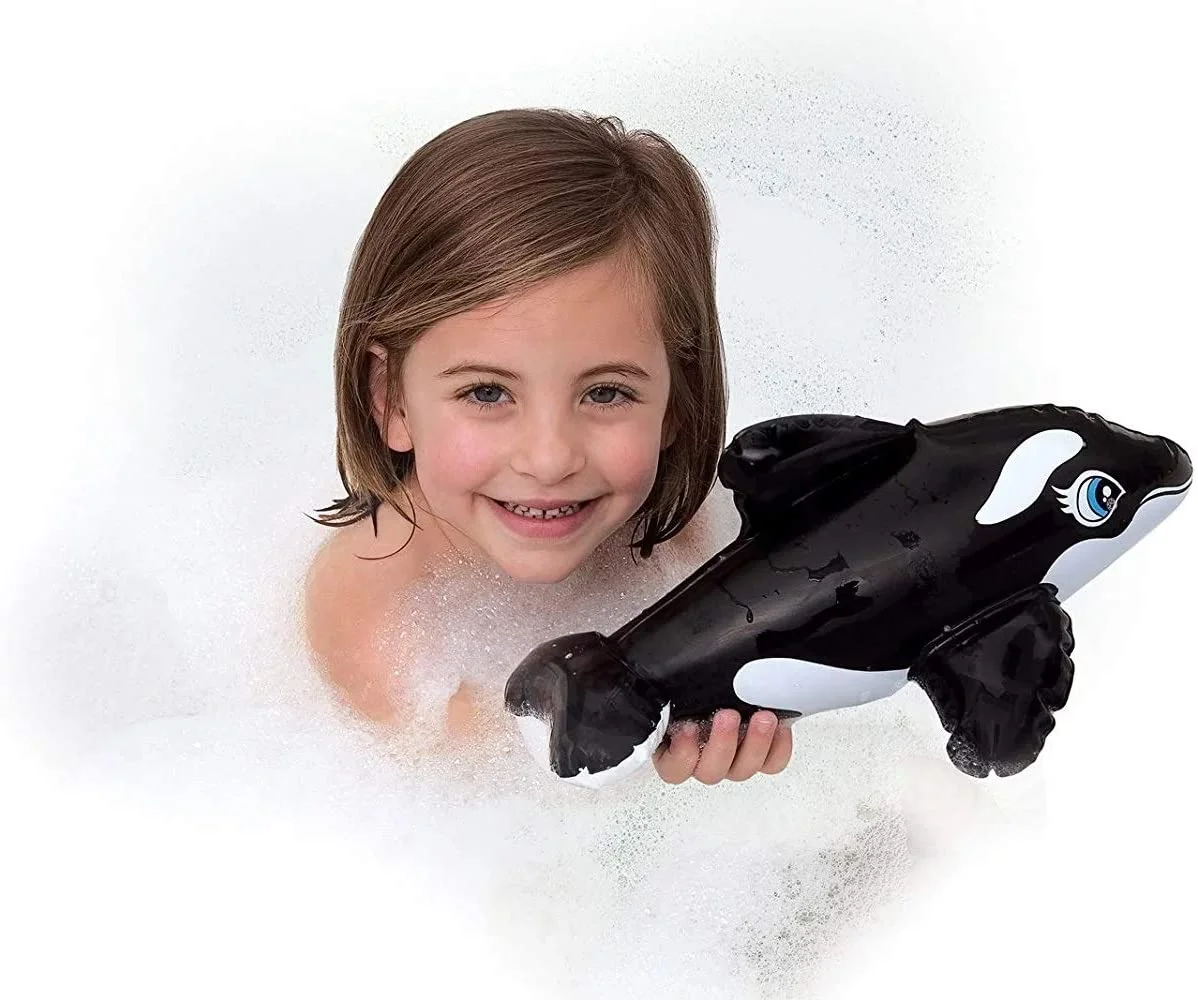 Intex Inflatable Bath Toys, Sea-Life Variety Set of 9: Tropical Fish, Whale, Turtle, Dolphin, Seal, and More