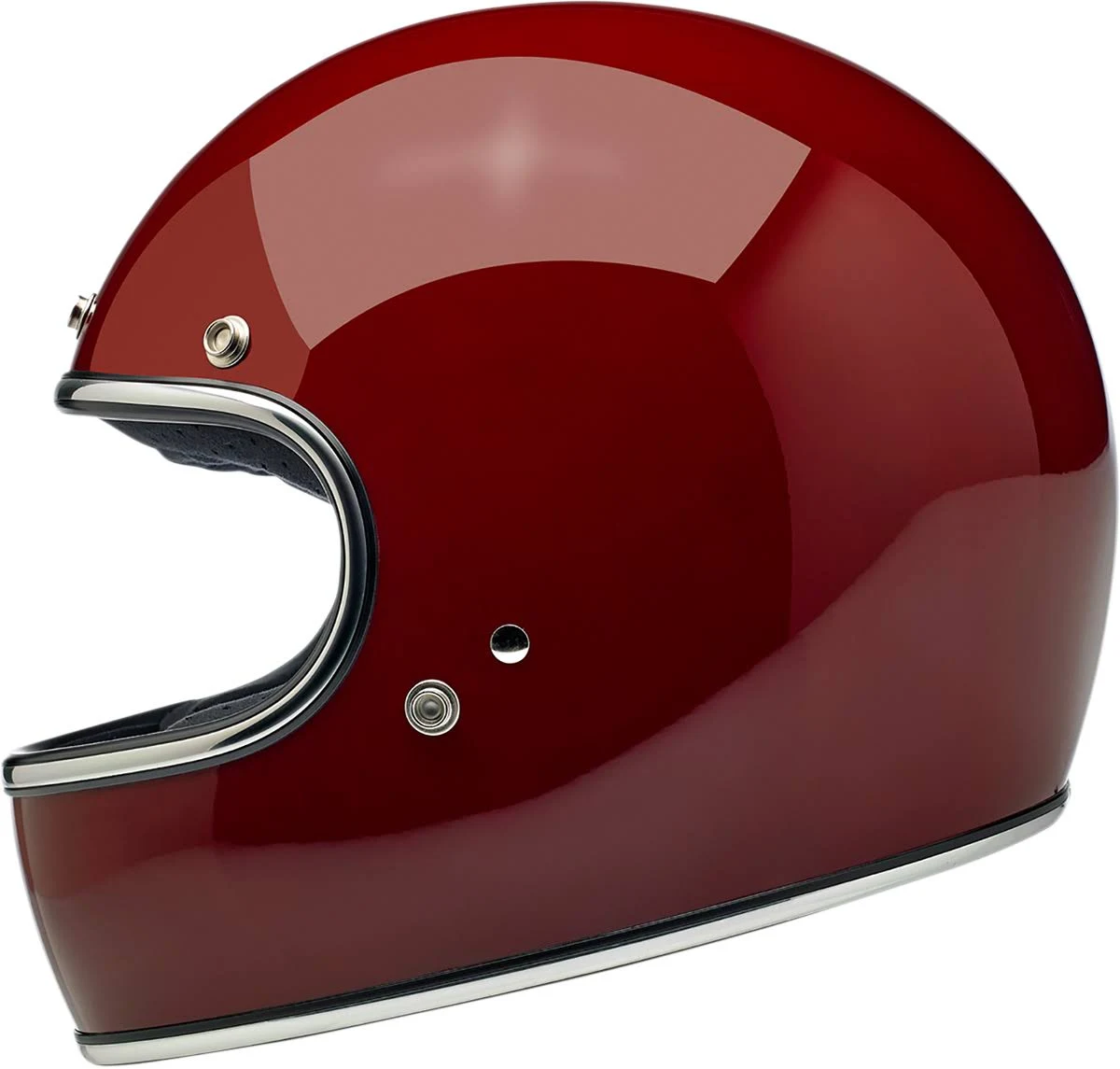 Biltwell Inc. Gringo DOT/ECE Gloss Garnet Full Face Helmet Xs