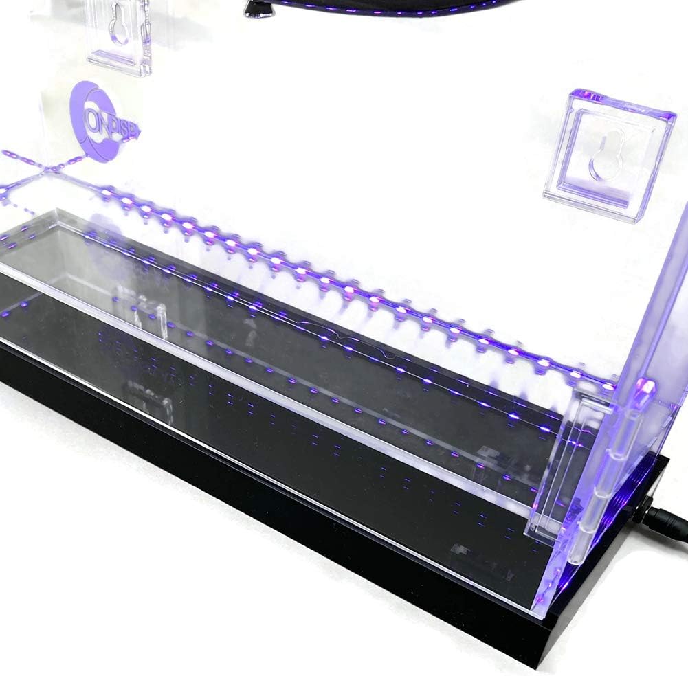 OnDisplay Deluxe Acrylic Wall Mounted/Tabletop UV-Protected Electric Guitar Display Case w/Lights