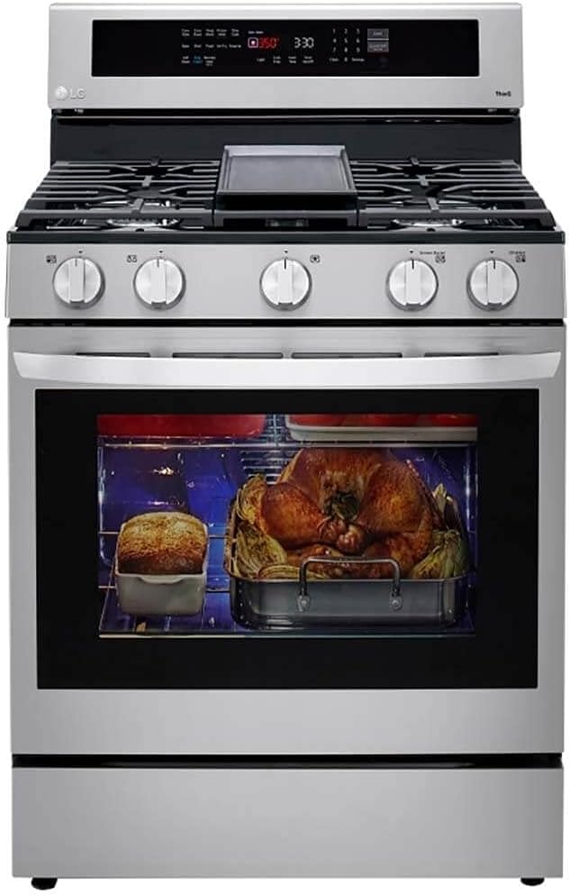 LG LRGL5825F 5.8 Cu. Ft. Stainless Steel Gas Range with Air Fry