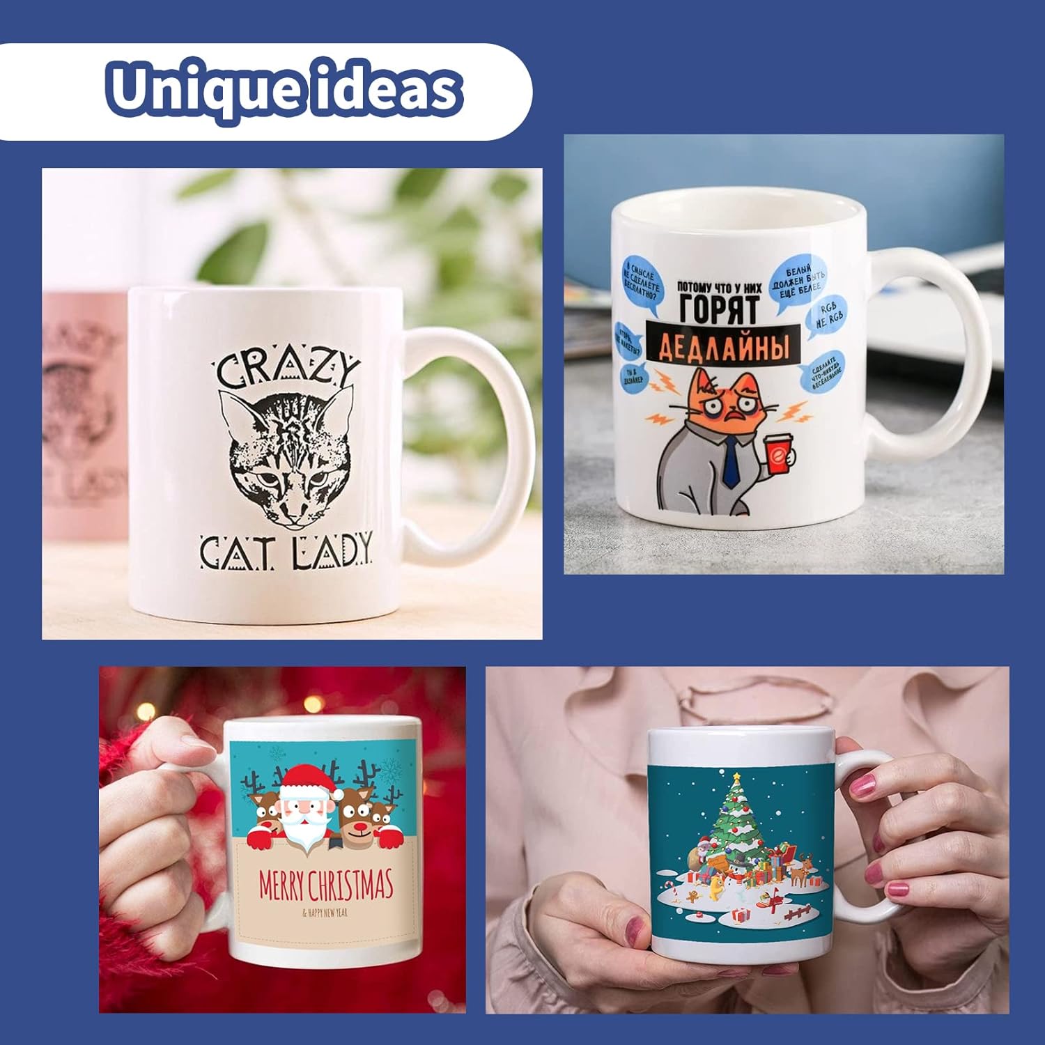HTVRONT Auto Tumbler Heat Press Machine with 12pack Sublimation Mugs Blanks 11 oz