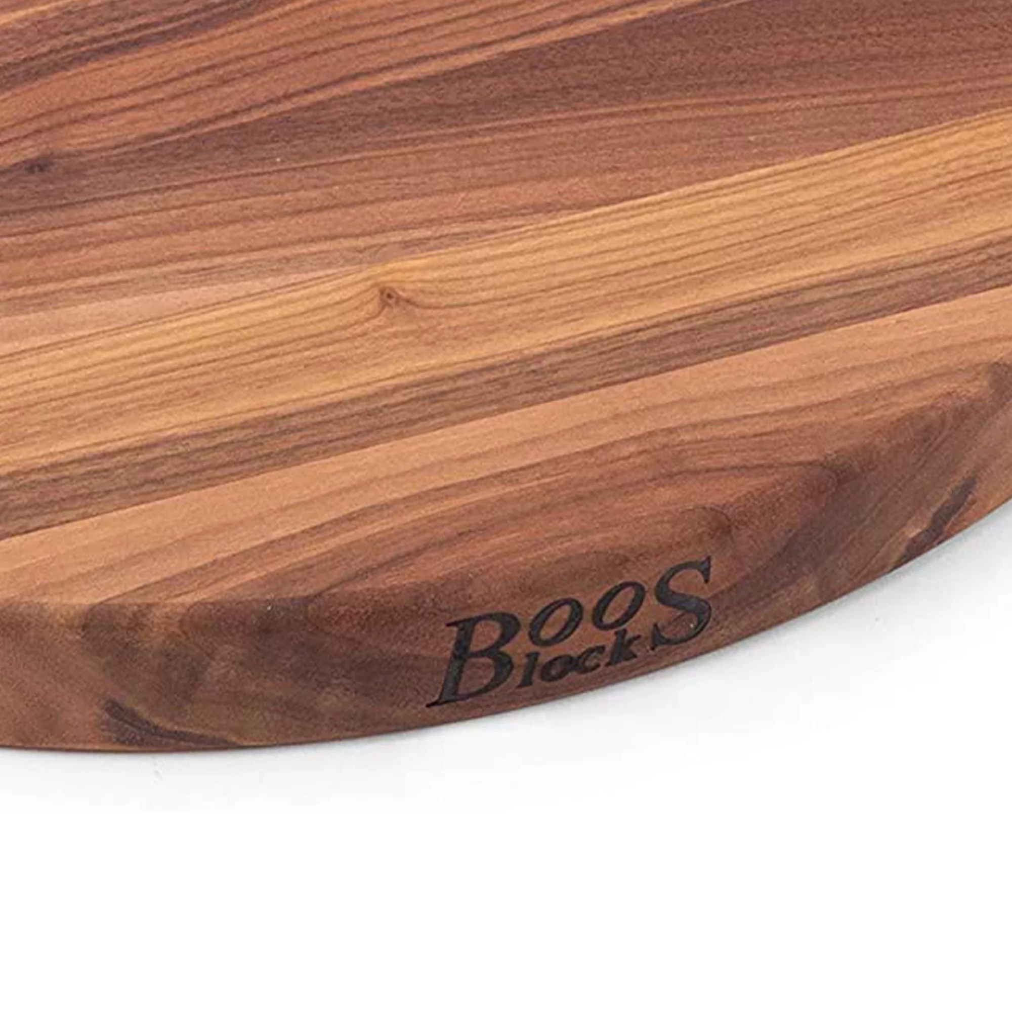John Boos Walnut Wood Round Cutting Board for Kitchen, 18" x 18" x 1.5"