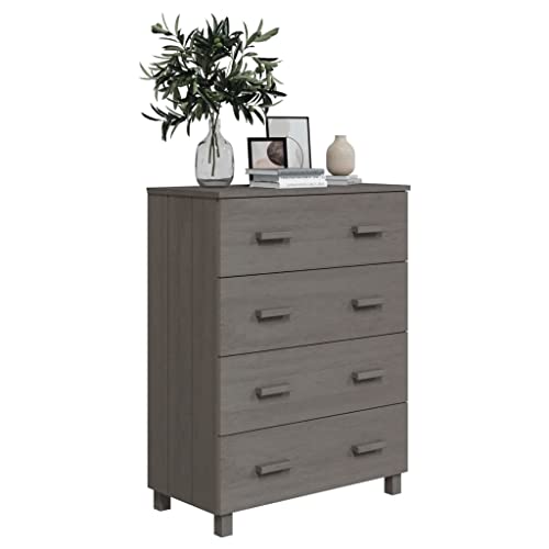 Sideboard Light Gray 31.1"x15.7"x40.7" Solid Wood Pine,Assembly Required:Easy to Assemble with provided Instructions Storage Cabinet Buffet Table Sideboard