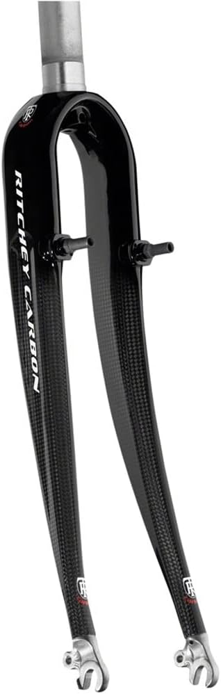 Ritchey Comp Carbon/Alloy Cyclocross Fork - 700c, 1-1/8 Straight Steerer, Carbon Fiber Blade with Alloy Crown and Steerer, for Cyclocross and Road Bikes, Cantilever Studs, Quick Release